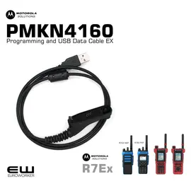 Programmeringskabel for Motorola R7Ex serie og MTP8000-serie
Motorola PMKN4160 Programming and USB Data Cable EX