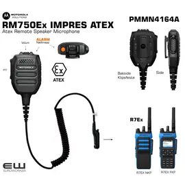 RM750Ex IMPRES ATEX Remote Speaker Microphone