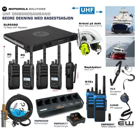 Komplett UHF Ombordsamband med Motorola MOTOTRBO SLR5500 Basestasjon