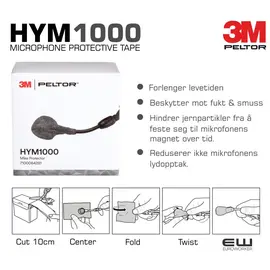 3M Peltor HYM1000 - Mikrofonbeskyttelsestape  7100064281