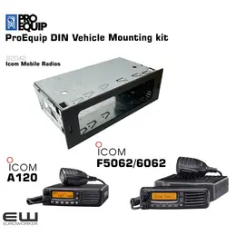 ProEquip DIN Innfelling monteringsbrakett for Icom A120, F5062, F6062 - 82042
