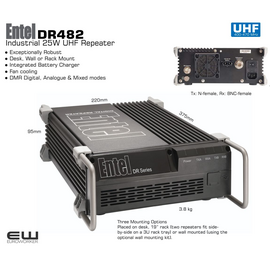 Entel DR482 Industrial & Maritime 25W UHF Repeater (25W, DMR, UHF)