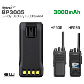 Hytera BP3005 - 3000mAh Li-Poly batteri (HP505, HP565)