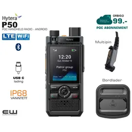 Hytera P50 POC terminal (LTE & WiFi, Multipin, IP68)