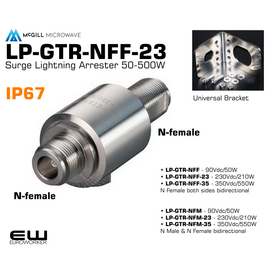 McGuill Microwave LP-GTR-NFF-23  Surge Lightning Arrester 50-500W