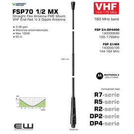 FSP 2/h-DP4400 	
140000649 	
155-175MHz

FSP 2/l-MX
140000106 
 144-164 MHz