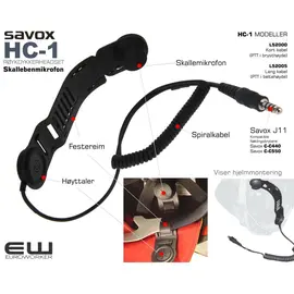 Savox L52000_Savox L52005_Savox HC-1 Skallemikrofon headset for røykdykking og innsatspersonell