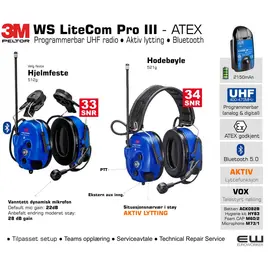 3M Peltor Intrinsic Safe - WS LiteCom Pro III Atex - euroworker