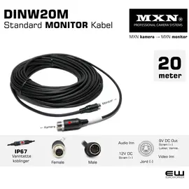 MXN Standard Monitor Cable - DINW20M 20m - euroworker