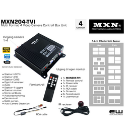 MXN204-TVI  - Multi Format 4 Video Camera Controll Box Unit