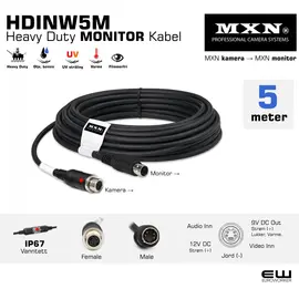 5m - MXN Heavy Duty Standard Cable - HDINW5M
