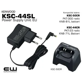 KSC-50CR	
PKT-300 radio
KNB-81L batteri

KSC-44CR	 
PKT-23 radio 
KNB-71L Batteri