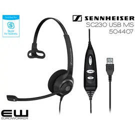 Sennheiser SC-230 USB MS for Skype for Business (504407) og CTRL for UC (504405)