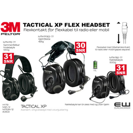 3m-peltor tactical xp flex headset -MT1H7B2-77 MT1H7P3E2-77 MT1H7F2-77