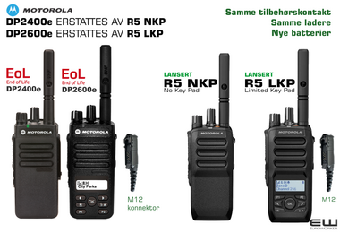 Motorola lanserer R5 NKP og R5 LKP - erstatter populære DP2400e og DP2600e