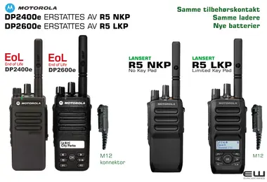 Motorola lanserer R5 NKP og R5 LKP - erstatter populære DP2400e og DP2600e