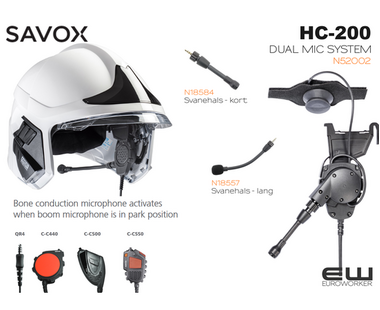 Savox HC-200 Helmet-Com Headset