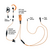 ProEquip PRO-U710LA Kombiheadset med PTT (Orange, Svart)