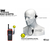 ENTEL EA12 DT9 - EUROWORKER - RØYKDYKKER KIT HEADSET INLINE MIC PTT ATEX