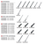 ANTENNAS
FA-SC25V: 136–150 MHz
FA-SC28V: 148–162 MHz
FA-SC29V: 160–174 MHz
FA-SC55V: 150–174 MHz
FA-SC25U: 400–430 MHz
FA-SC57U: 430–470 MHz
FA-SC72U: 470–520 MHz
FA-SC02U: 330–380 MHz
■ HIGH GAIN ANTENNAS
FA-SC62V: 150–160 MHz
FA-SC63V: 155–165 MHz
■ STUBBY ANTENNAS
FA-SC26VS: 136–144 MHz
FA-SC27VS: 142–150 MHz
FA-SC56VS: 150–162 MHz
FA-SC57VS: 160–174 MHz
FA-SC26US: 400–450 MHz
FA-SC73US: 450–490 MHz
■ CUT-TYPE ANTENNAS
FA-SC61VC: 136–174 MHz
FA-SC61UC: 380–520 MHz