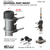 Scan Antenna 10000-183 Universal 1" 14TPI Mast/Radil Antenna Mount