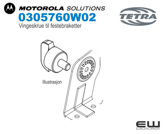 Motorola Vingeskrue til Monteringsbrakett (0305760W02)