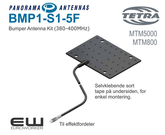 TETRA bilantenne - Støtfangermontert (BMP2-DPD-S1-5F) (MTM5000)