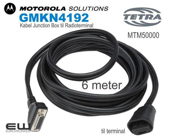 Motorola kabel (6m) fra Junction Box til mobil terminal (GMKN4192) (TETRA) (MTM5000)
