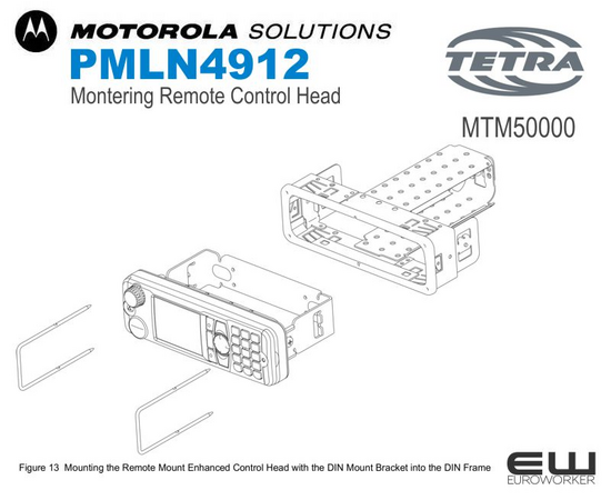 Motorola Monteringsbrakett - Remote Control Head (PMLN4912) TETRA (MTM5000)