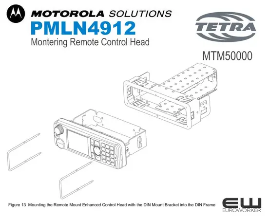 Motorola Monteringsbrakett - Remote Control Head (PMLN4912) TETRA (MTM5000)