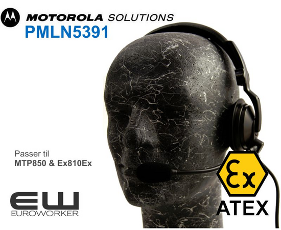 Motorola Headset til MTP810Ex Tetra (Atex) -  PMLN5391A