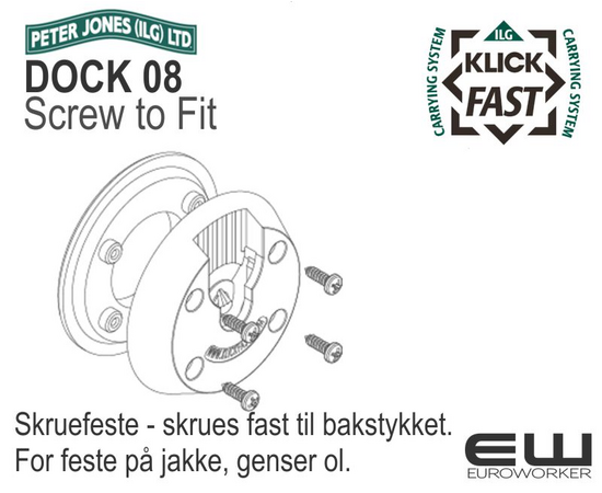 Peter Jones - Klick Fast - Screw to FIt (DOCK 08)