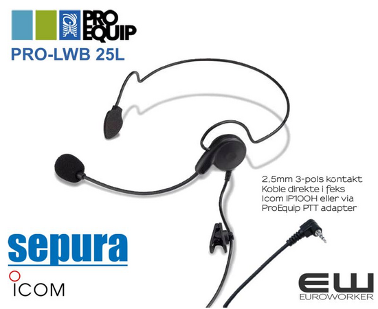 ProEquip PRO-LWB 25L Neckband Headset