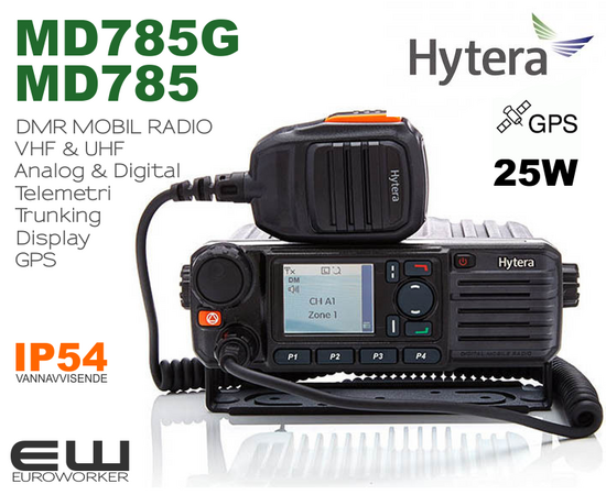 Hytera MD785 DMR Mobilterminal (VHF & UHF)