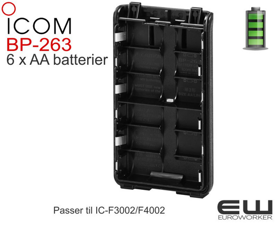 Icom BP-263 (91263) Tørrbatterikassett