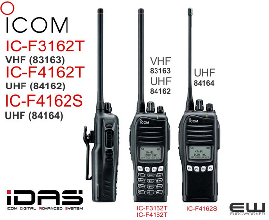 Icom IC-F3162T (VHF) & Icom IC-F4162T (UHF) Digital Radioterminal