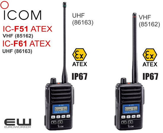 Icom IC-F51 ATEX + IC-F61 ATEX