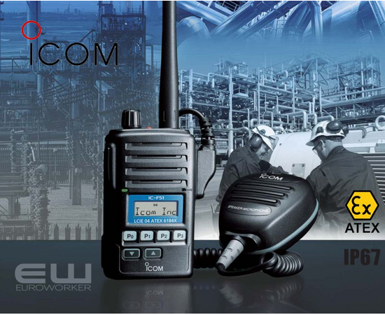 Icom IC-F51 ATEX + IC-F61 ATEX