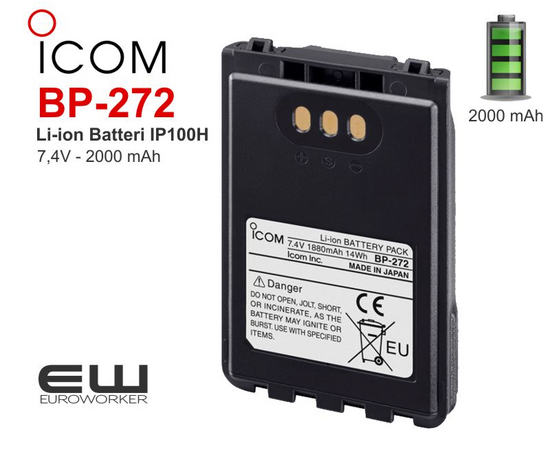 Icom Icom BP-273 - batteri til IP100H Radio