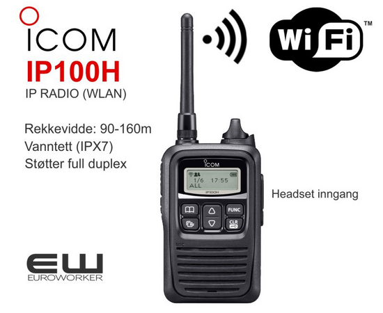 Icom IP100H Lisensfri IP WLAN radioterminal