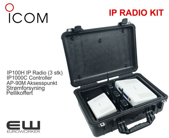 Komplett Icom IP100H Radio Communication Kit