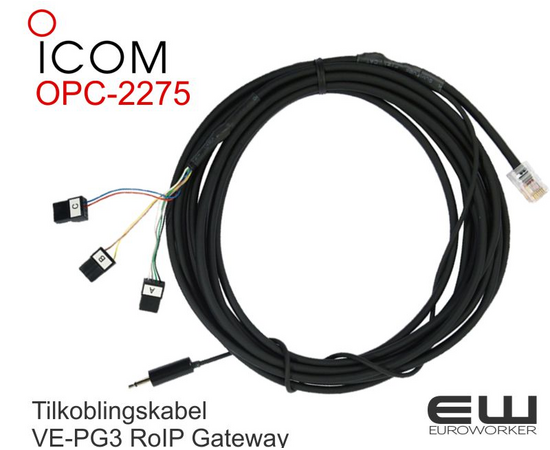 82275 - Icom OPC-2275 - Tilkoblingskabel for VE-PG3 RoIP Gateway