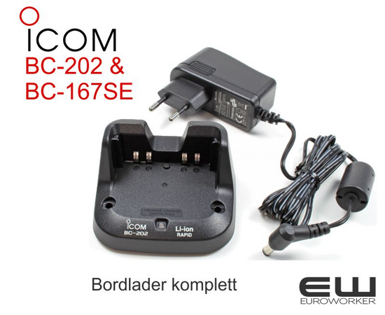 Icom BC-201& BC-1637SE Bordlader komplett