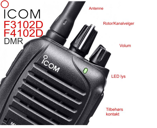 Icom IC-F3102D (VHF) & Icom IC-F4102D (UHF) Digital Radioterminal