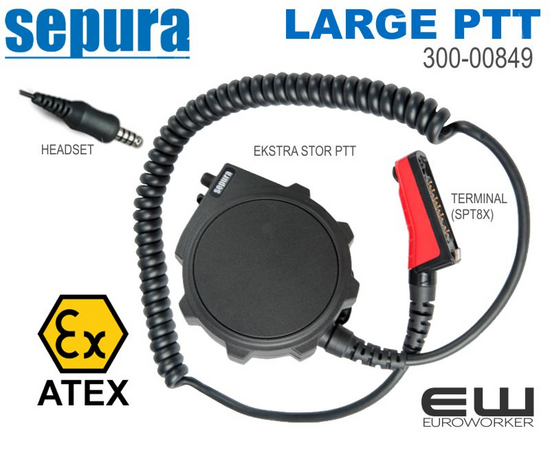 Sepura STP8X large-button PTT