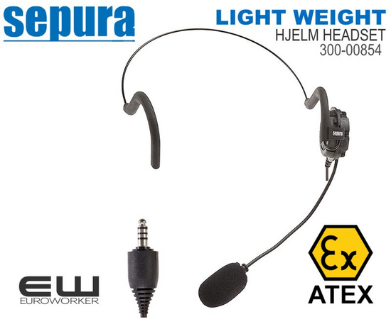 300-00854 - Sepura STP8X Lightweight Headset (Atex) (5-pols Nexus kontakt)