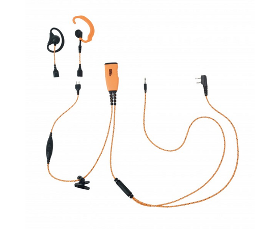 ProEquip PRO-U710LA Kombiheadset med PTT (Orange, Svart)