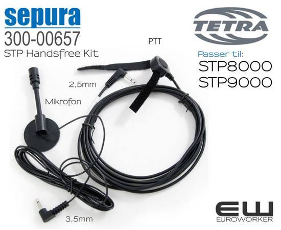 300-00657 - Sepura SRG Handsfreekit + PTT (SRG3900)(TETRA)