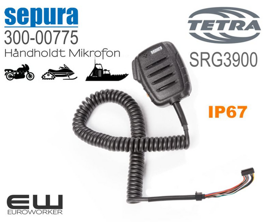 Sepura SRG Håndholdt Mikrofon IP67 (SRG3900) (TETRA)