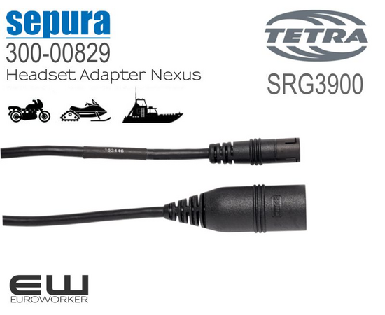 300-00829 - Sepura Headset Adapter Nexus (SRG3900)(TETRA)